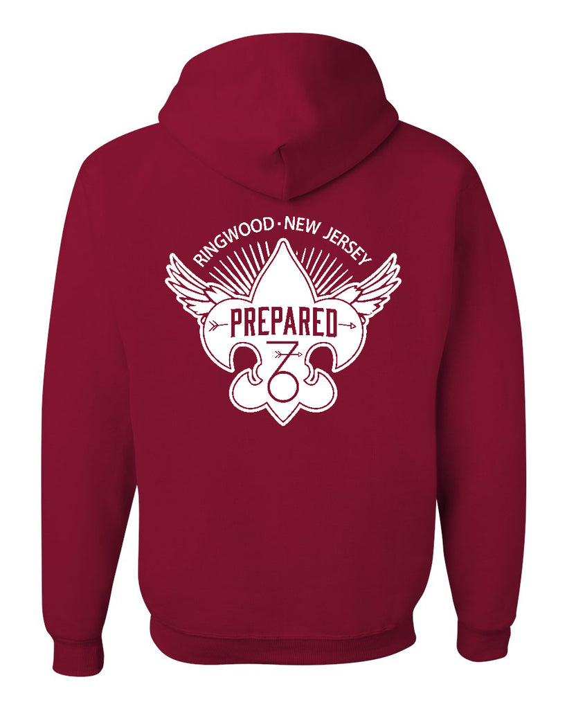 Troop 76 JERZEES - NuBlend® Hooded Sweatshirt - 996MR w/ Troop 76 Nobe Design on Front & Back