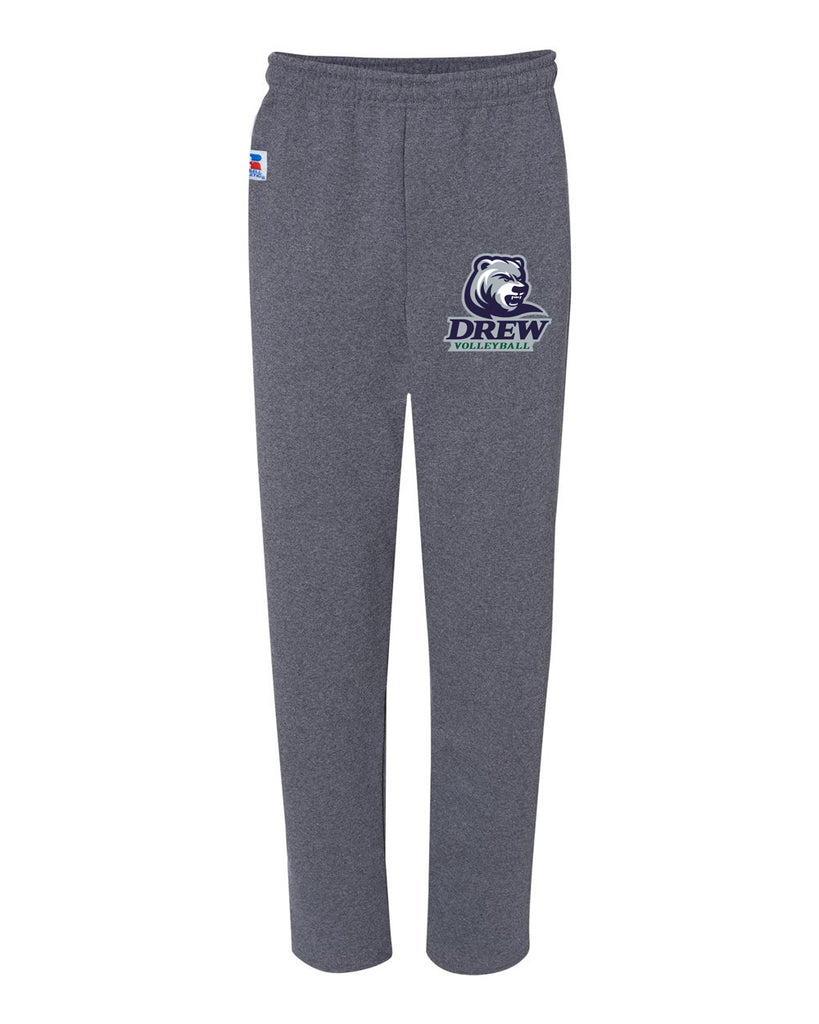 Drew Volleyball RA Dri Power® Open-Bottom Pocket Sweatpants - 596HBM w/ 4 Color V2 Design on Front.