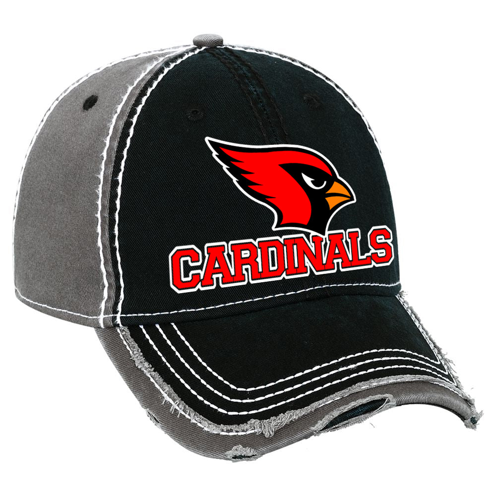 Westwood Cardinals 2 Tone 6 Panel Cap w/ Cardinals & Bird Design.