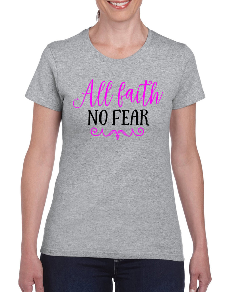 all faith no fear v1 graphic transfer design shirt