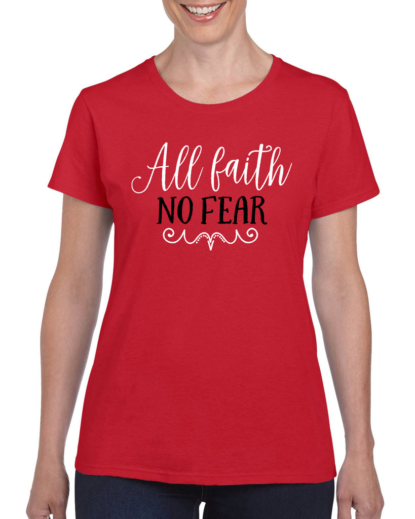 all faith no fear v1 graphic transfer design shirt