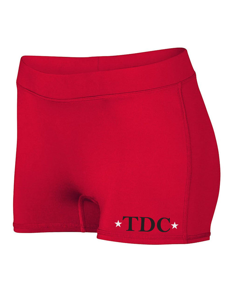 TDC - AS Red Dare Shorts 1233 w/ TDC Logo on Front Left Leg.
