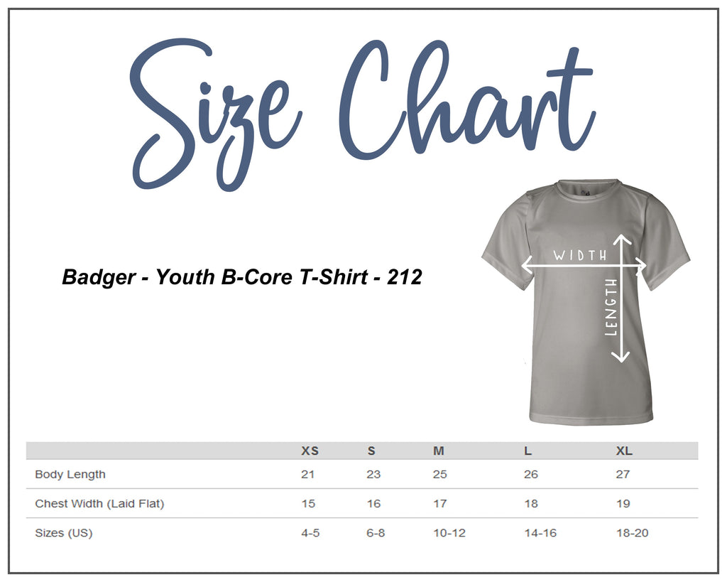 jths volleyball badger - graphite b-core sport shoulders t-shirt - 4120 w/ falcons volleyball v3 logo on front