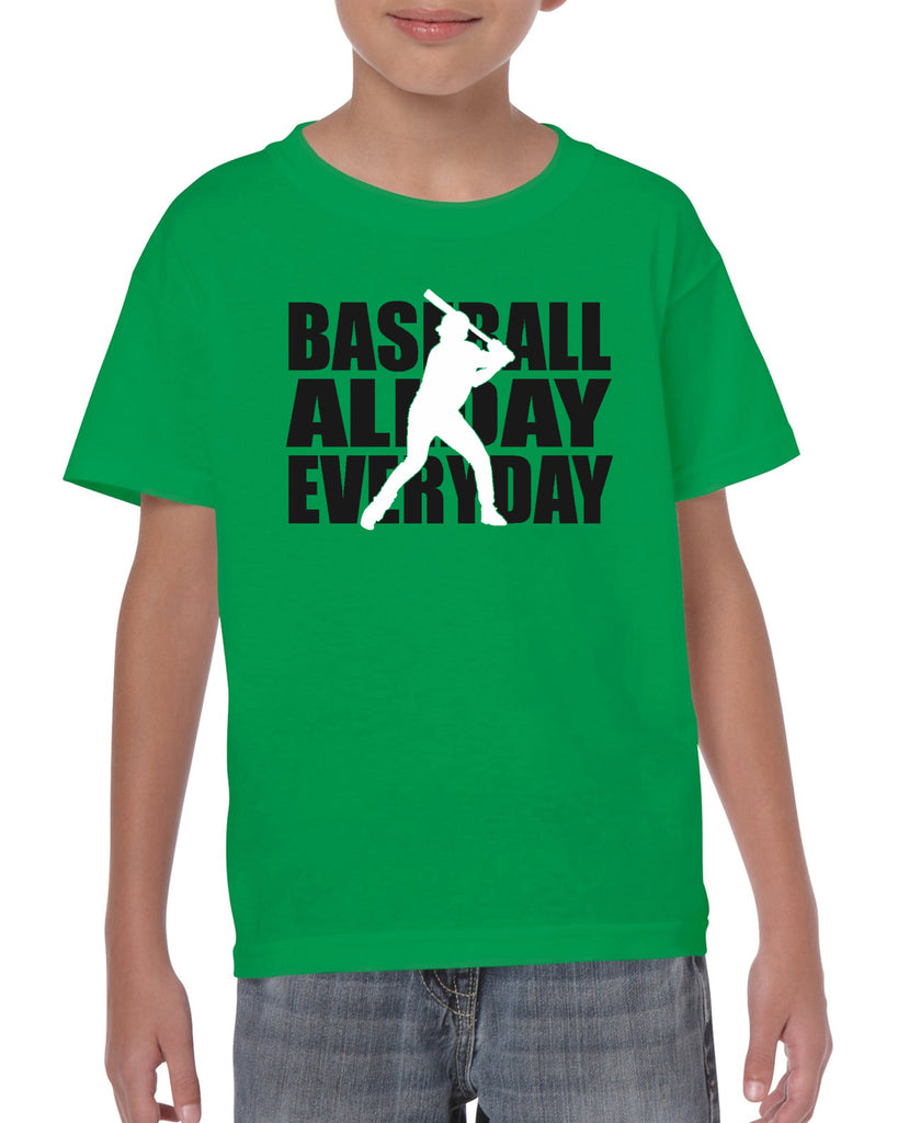 baseball all day everyday graphic transfer design shirt