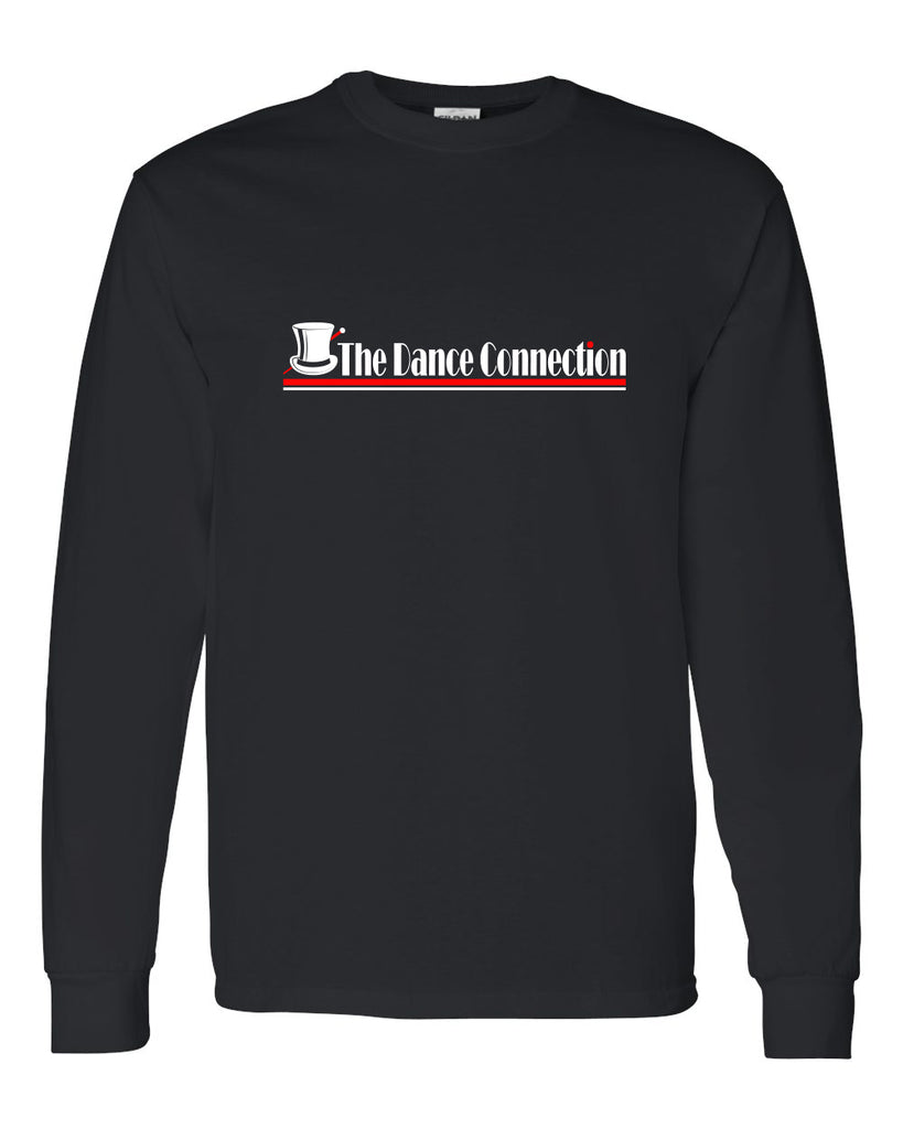 TDC - Black Long Sleeve Tee w/ TDC Top Hat Logo on Front.