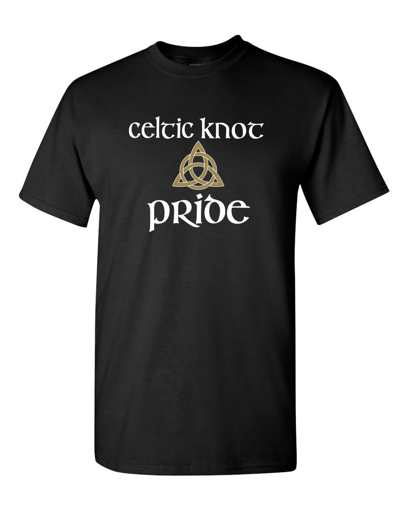 Celtic Knot Black JERZEES - Dri-Power® 50/50 T-Shirt - 29MR w/ Full Color Celtic Pride Design on Front