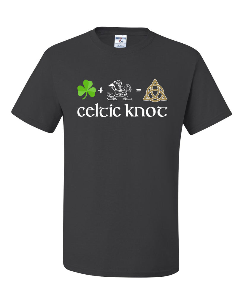 Celtic Knot Charcoal JERZEES - Dri-Power® 50/50 T-Shirt - 29MR w/ Full Color 323 Design on Front
