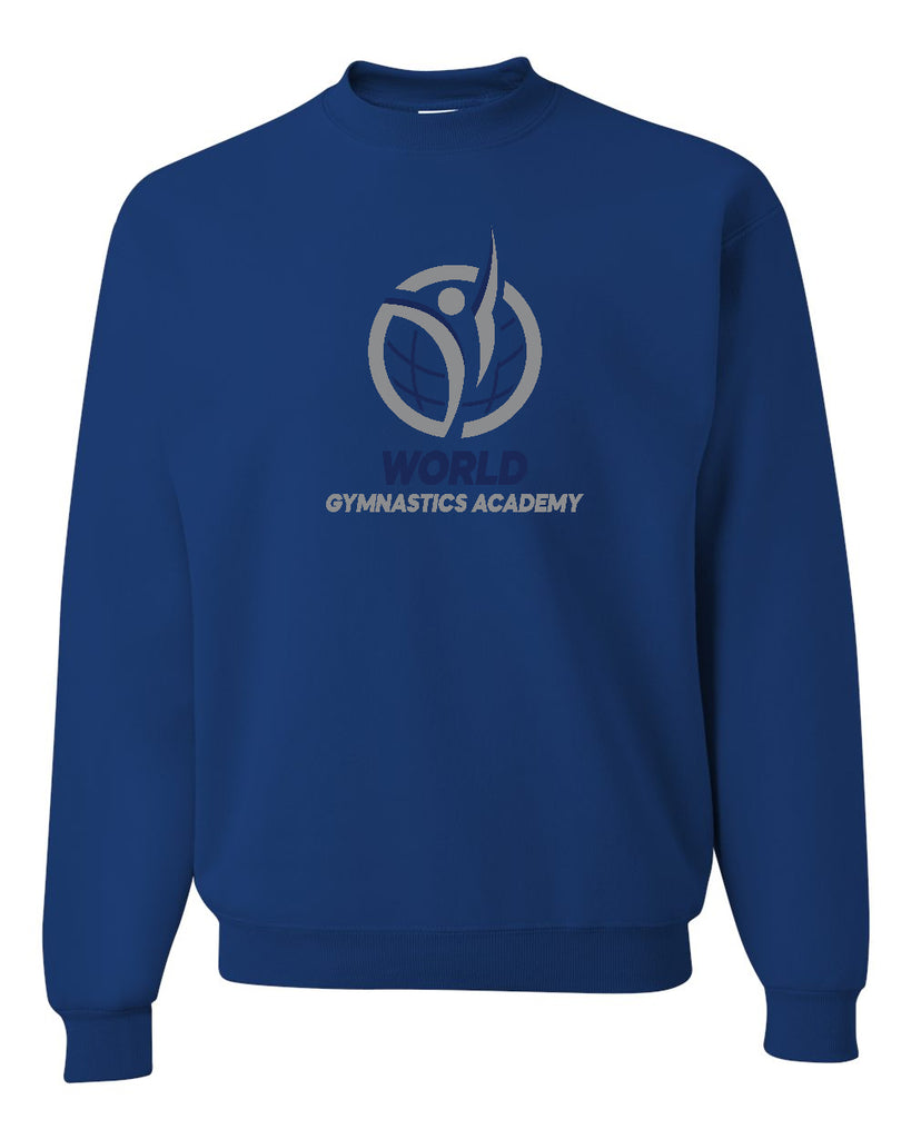 World Gymnastics JERZEES - NuBlend® Crewneck Sweatshirt - 562MR w/ 2 Color Design on Front