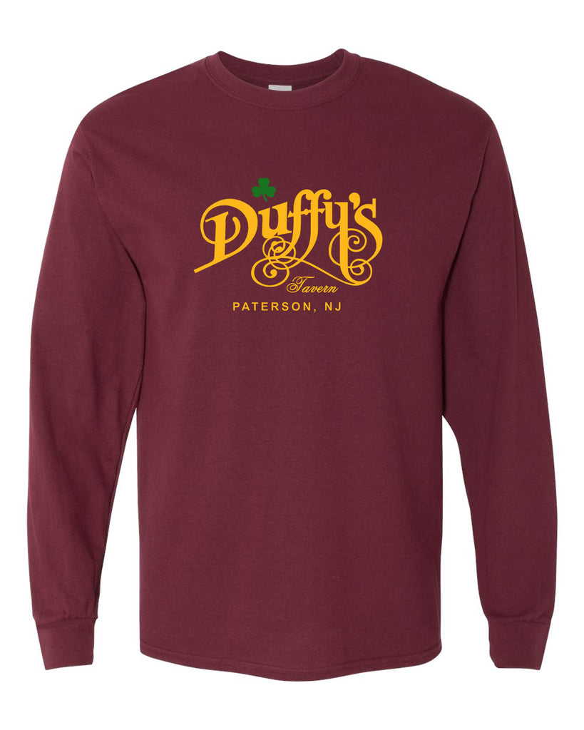 duffy's tavern gildan - heavy cotton™ long sleeve t-shirt w/ duffy's logo v1 on front
