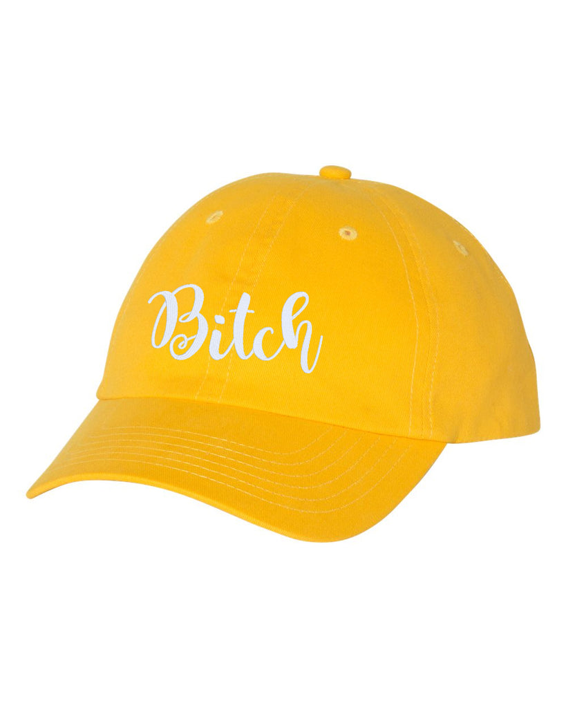 bitch unstructured baseball style cap