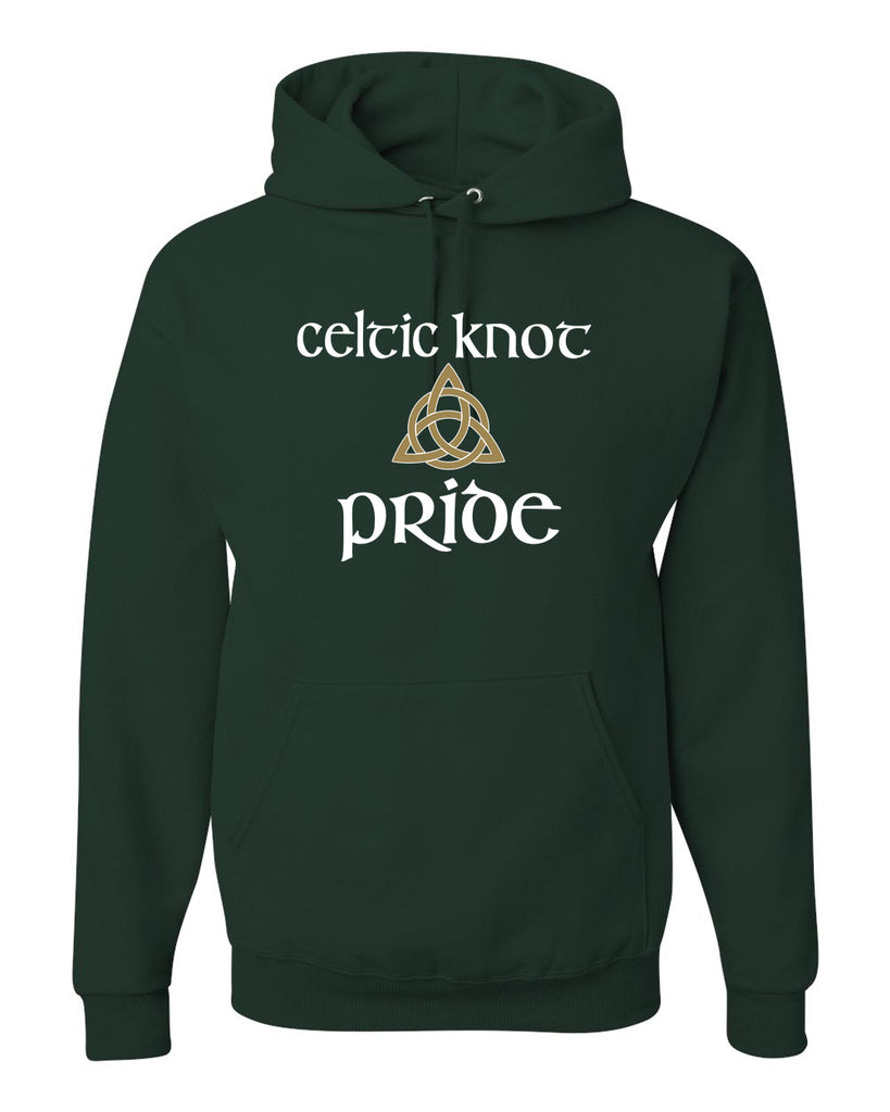 Celtic Knot Forest Pride JERZEES - NuBlend® Hooded Sweatshirt - 996MR w/ Full Color Celtic Pride Design on Front