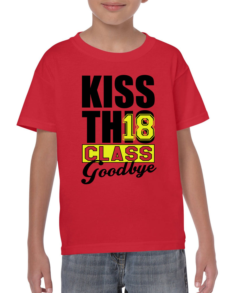 kiss this class goodbye 2018 v1 graphic transfer design shirt