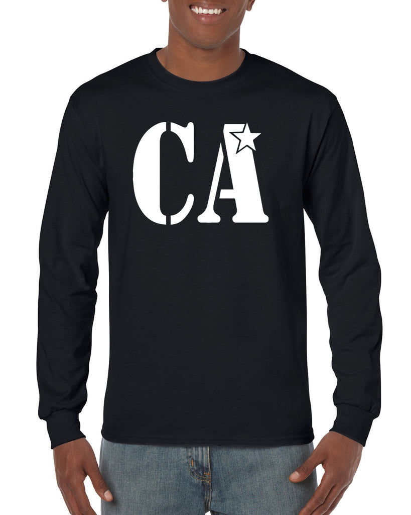 Cheer Army Black Long Sleeve Tee w/ White CA Logo on Front.