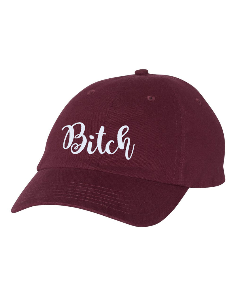 bitch unstructured baseball style cap