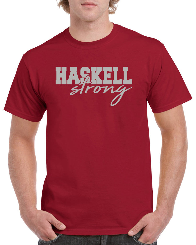 haskell strong graphic design shirt