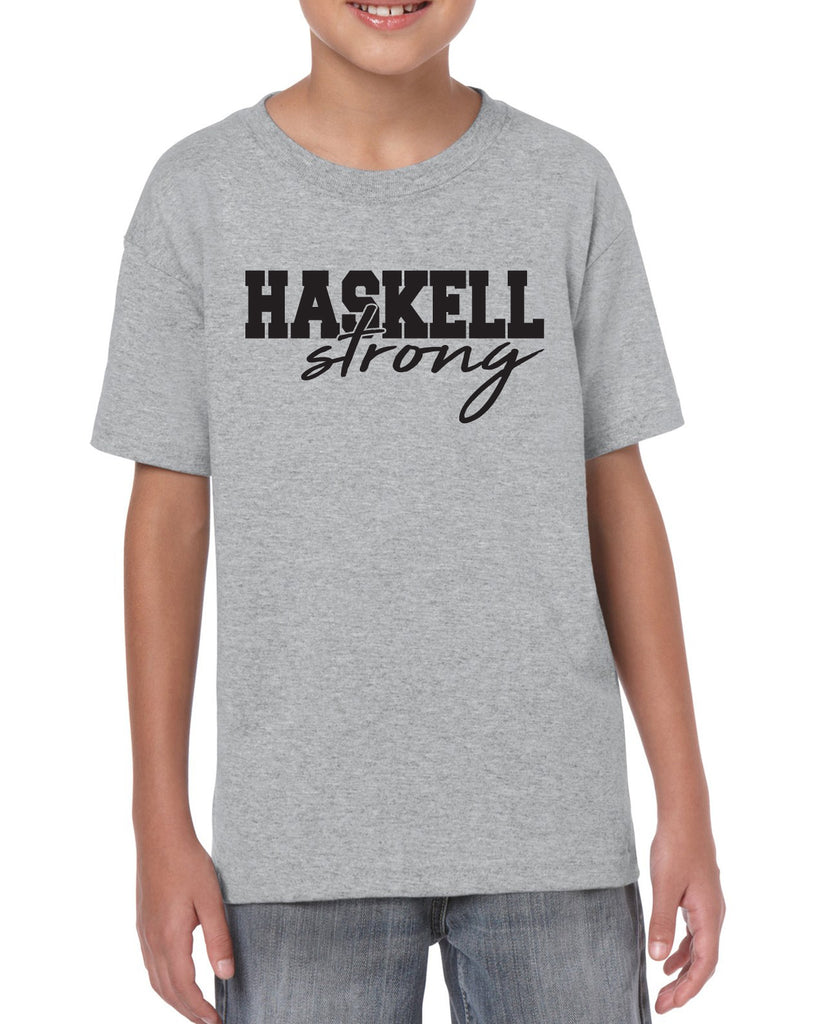 haskell strong graphic design shirt