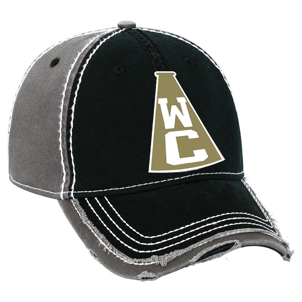 Wanaque Cheer Hat w/ WC Megaphone Design on Front