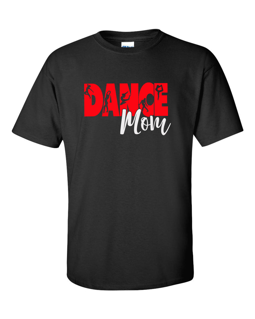 TDC - Black Short Sleeve Tee w/ Dance Mom on Front.