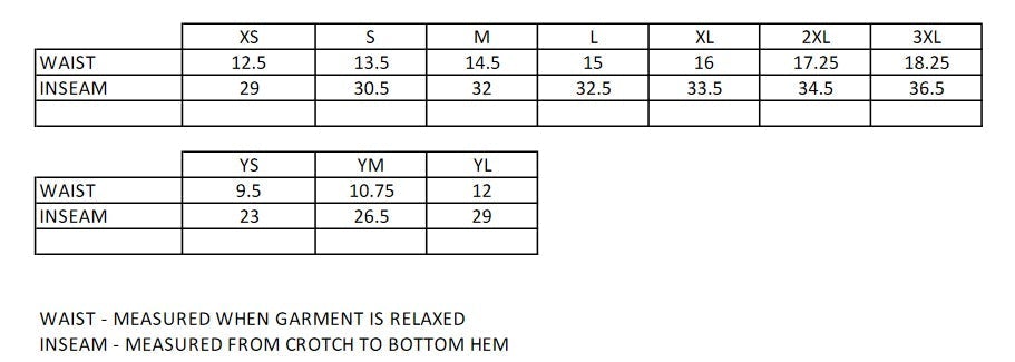 riverview gymnastics ps flannel pants - red w/ 2 color riverview gymnastics down leg.