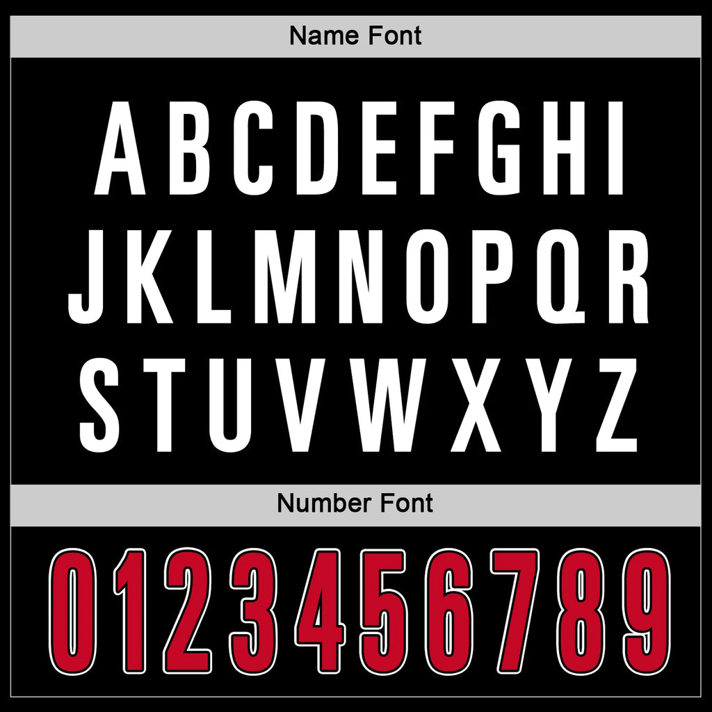 flfa custom black-red-white hockey jerse w/ teamname: cutters