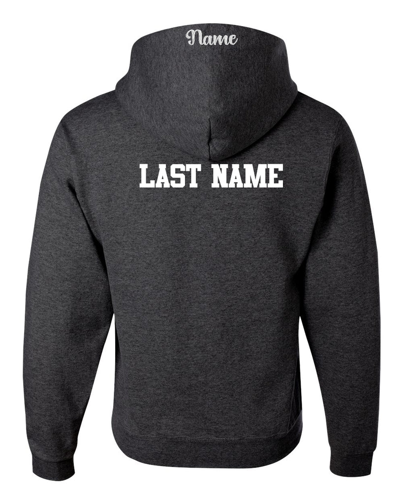 World Gymnastics JERZEES - NuBlend® Hooded Sweatshirt - 996MR w/ 2 Color Design on Front