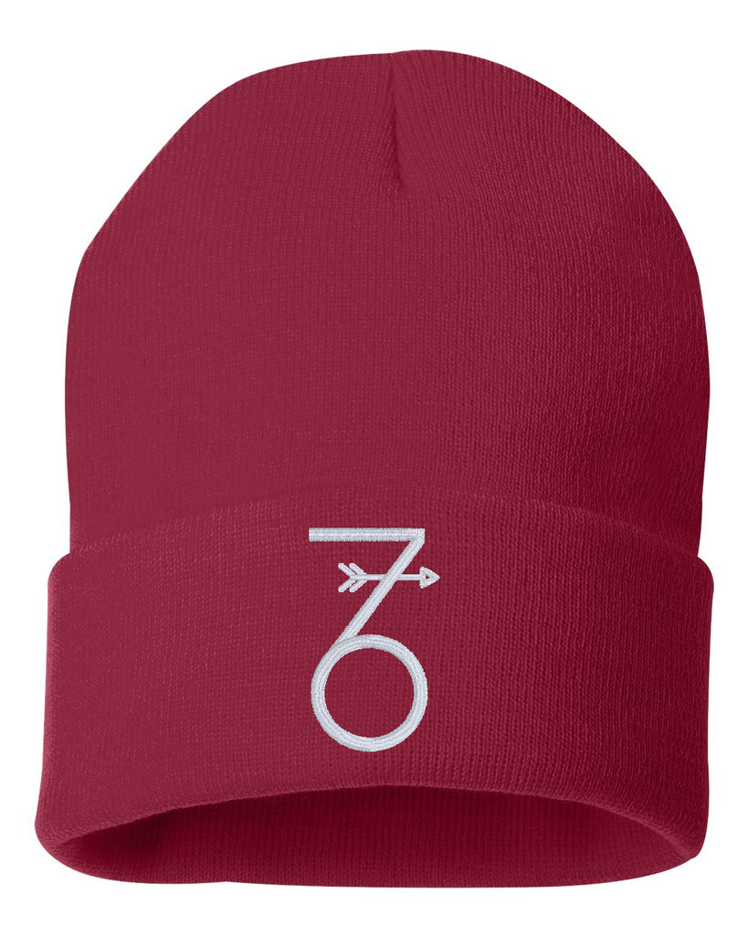 Troop 76 Solid 12" Cuffed Beanie - SP12 w/ 76 emblem Embroidered on Front