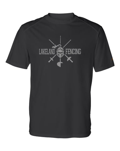 Lakeland Fencing Black Long Sleeve Tee w/ Gray Design