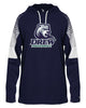 Drew Volleyball Badger - Lineup Hooded Long Sleeve T-Shirt - 4211 w/ 4 Color V2 Design on Front.