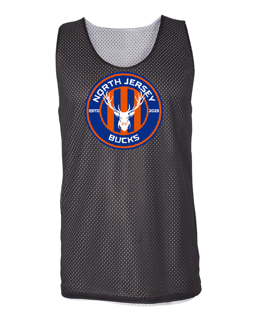 NJ Bucks Badger - Pro Mesh Reversible Tank Top - 8529 w/ NJB Circle Logo on Front