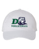 Drew Volleyball VC Bio-Washed Classic Dad Hat - VC300A w/ 4 Color V2 Design Embroidered on Front.