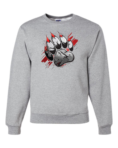 Hazleton Area Cougars - Red/Gray PS Interceptor Hoodie w/ Cougars Football 310 Design on Front.