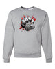 Hazleton Area Cougars - Sport Gray JERZEES - NuBlend® Crewneck Sweatshirt - 562MR w/ Cougars PaintPaw Design on Front.