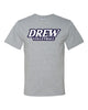 Drew Volleyball JERZEES - Dri-Power® 50/50 T-Shirt - 29MR w/ White & Navy V1 Design on Front.