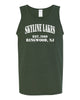 Skyline Lakes Heavy Cotton™ Tank Top - 5200 w/ Established Design on Front.