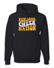 West Milford Cheerleading - Black Hoodie w/ Highlander Cheer Nation Design on Front.