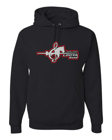 Lakeland Baseball Red JERZEES - Dri-Power® 50/50 T-Shirt - 29MR w/ LL1107 Design on Front