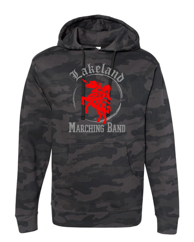 Lakeland Fencing Black 50/50 Blend Crew Sweatshirt w/ Gray Design