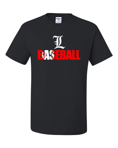 Lakeland Baseball Black & Red Sport-Tek® Colorblock Raglan Jacket JST60 w/ Lakeland Arc Design Embroidered on Left Chest