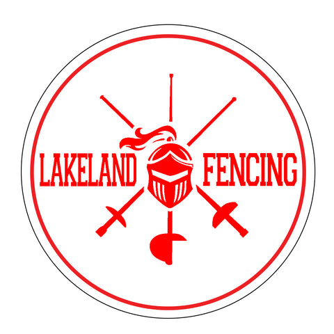 Lakeland Fencing Black Long Sleeve Tee w/ Gray Design