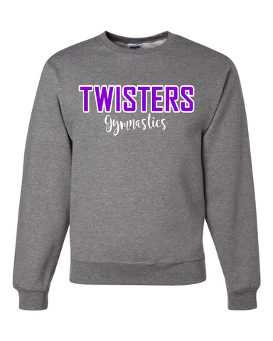 Twisters Black Women’s Glitter French Terry Sweatshirt - 8867 w/ 2 Color F5 Design on Front.