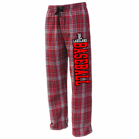 Lakeland Baseball Red JERZEES - NuBlend® Crewneck Sweatshirt - 562MR w/ LL1107 Design on Front