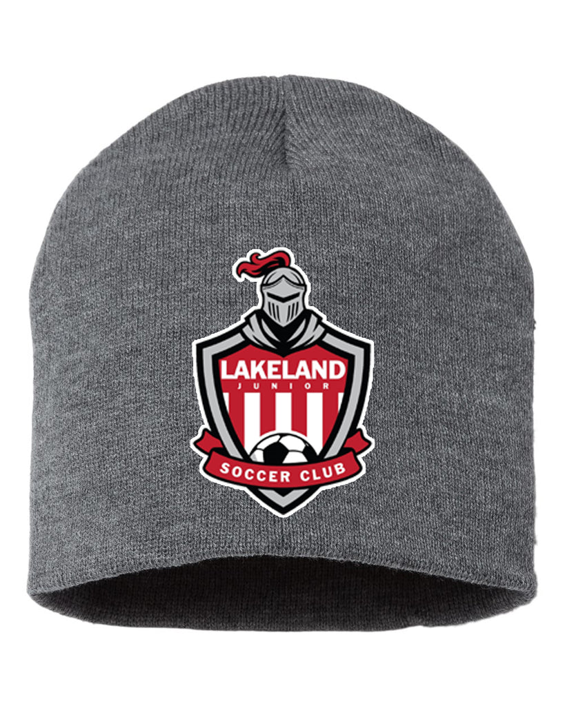 Lakeland Jr Soccer Club Sportsman - 8" Beanie - SP08 w/ LLJSC Logo Design Embroidered on Front.