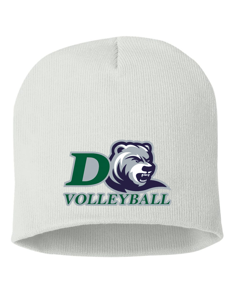 Drew Volleyball Sportsman - 8" Beanie - SP08 w/ 4 Color D-BEAR Design Embroidered on Front.