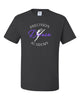 Precision Dance JERZEES - Dri-Power® 50/50 T-Shirt - 29MR w/ White & Purple Design on Front.