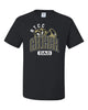 RTCC Black Short Sleeve Tee w/ 2 Color RTCC Cheer Dad 921 Design on Front.