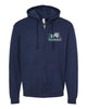 Drew Volleyball - Navy Tultex - Full-Zip Hooded Sweatshirt - 331 w/ 4 Color V2 Embroidered Design on Front Left Chest