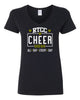 RTCC Black V-Neck T-Shirt w/ RTCC Cheer Mom ADED Design on Front.