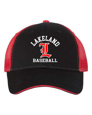 Lakeland Baseball PS Gray & Red 155 driveline 7” short w/ L Baseball Design Leg.