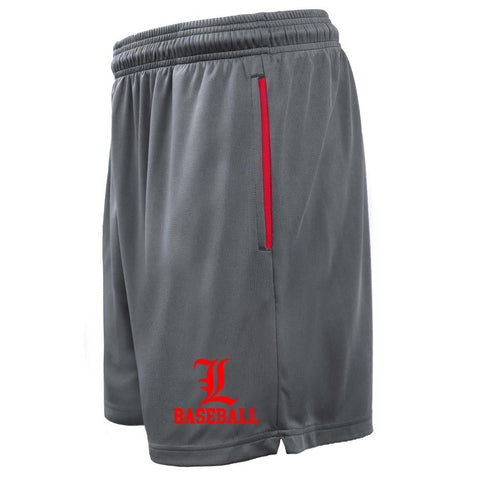 Lakeland Baseball Black JERZEES - NuBlend® Hooded Sweatshirt - 996MR w/ LL Smooth L Design on Front
