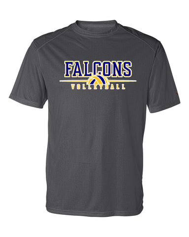 JTHS Volleyball NAVY Long Sleeve Tee w/ Falcons Volleyball V3 Logo on Front
